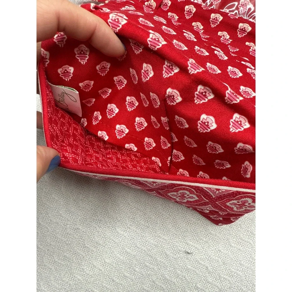 Vera Bradley Crossbody Bag Purse‎ Quilted Ruby Red Floral